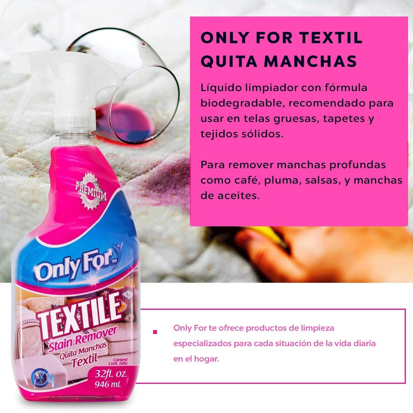 Limpiador Quita Manchas Textil