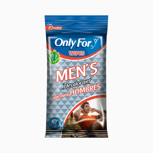 Only For Toallitas Desodorante para Hombres