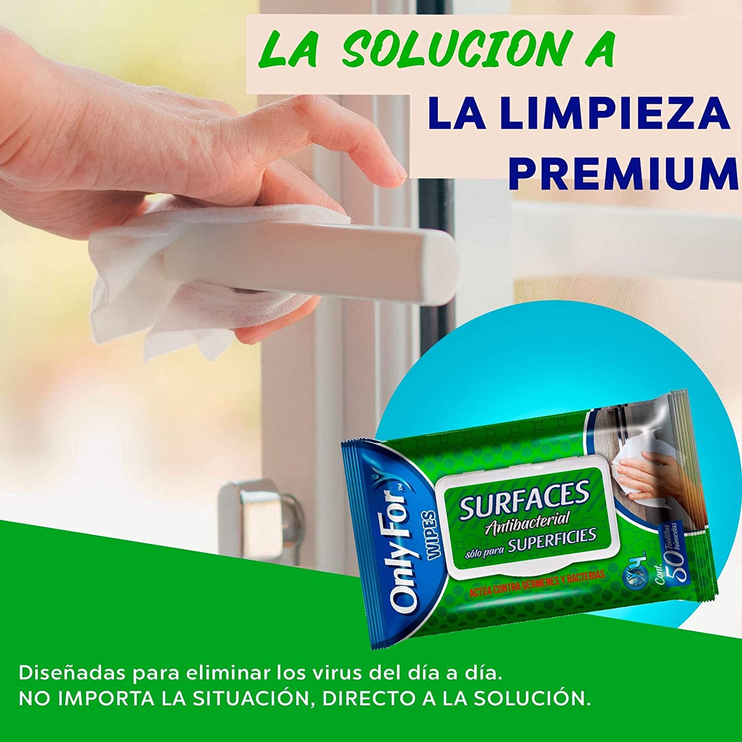 Toallitas para Superficies Sanitizantes Multiusos